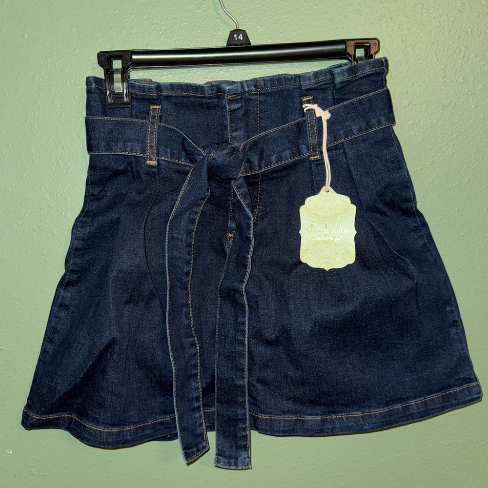 Dark Wash Jean Mini-Skirt